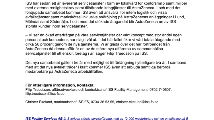 ISS fördjupar och utvecklar samarbetet med läkemedelsföretag 