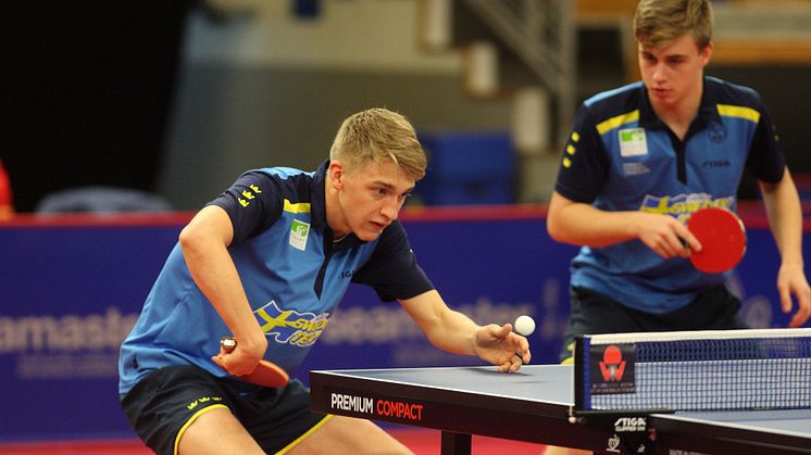 Anton Källberg och Truls Möregårdh under Swedish Open i Stockholm. Foto: Irek Kanabrodzki.