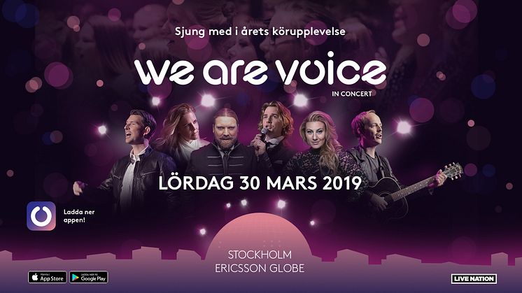 We Are Voice lördag 30 mars 2019