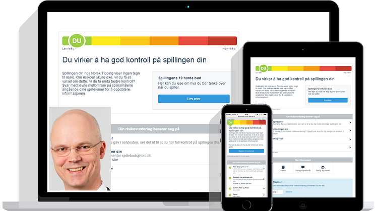 Bjørn Helge Hoffmann, innfelt, er fagsjef for ansvarlig spillvirksomhet i Norsk Tipping.