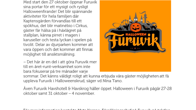 Halloween i Furuvik i höst