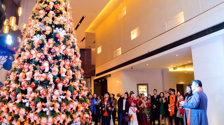 Pan Merlion Christmas Tree Lighting Charity Night of Pan Pacific Tianjin