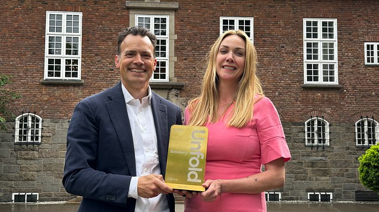VANN PRIS: I maj tilldelades Strawberry priset "Trailblazer of the Year" på MEWS Unfold