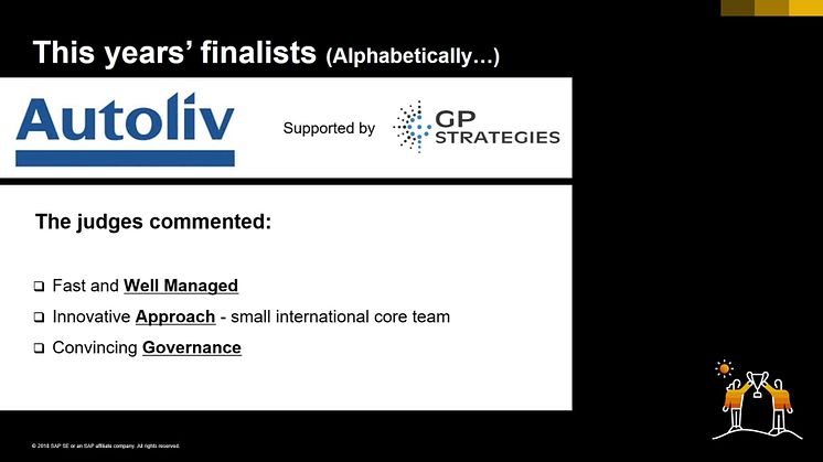 SAP Nordic Quality Awards 2018 Winners - Innovation Category