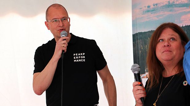 Gunnar Eikeland och Lotta Lovén