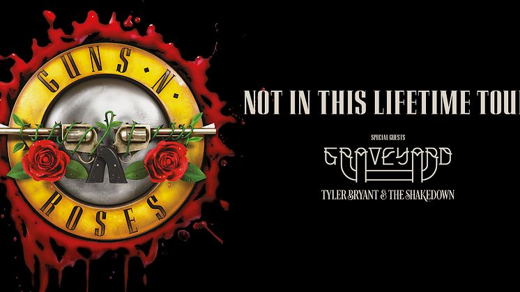 Graveyard och Tyler Bryant & The Shakedown öppnar för Guns N' Roses på Ullevi