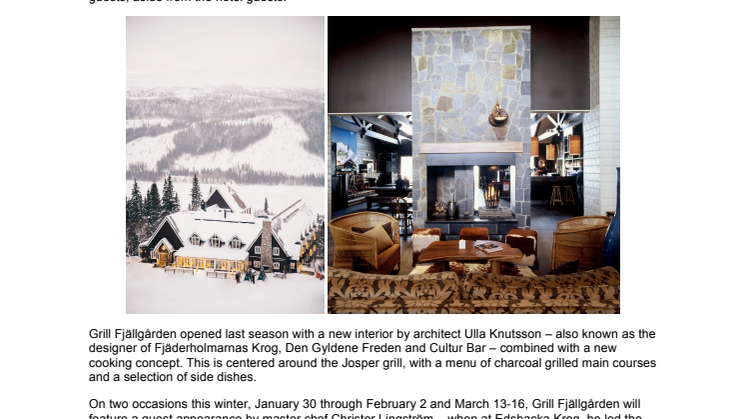 New ski lift puts Åre’s Hotell Fjällgården at the centre of the slopes – and village