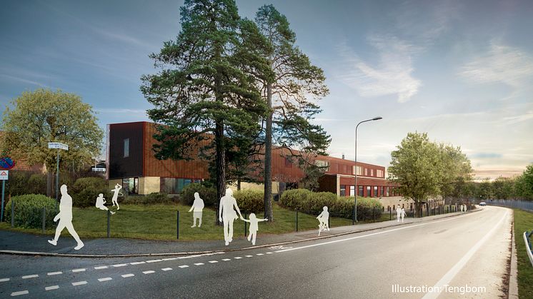 Veidekke och Arcona utför om- och tillbyggnad av Lindeparkens gymnasium i samverkan