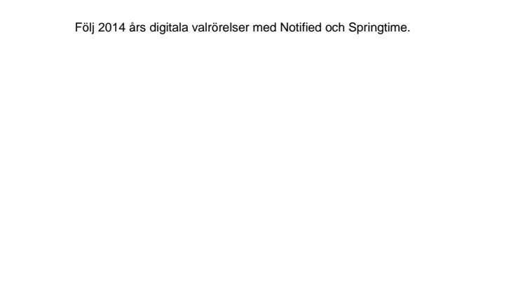 Springtime och Notified kartlägger det digitala valet