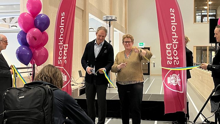 Invigning av Tellusborgshallen.