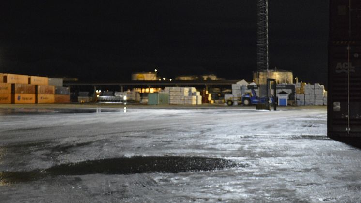 Piteå hamn miljösatsar med LED mastbelysning