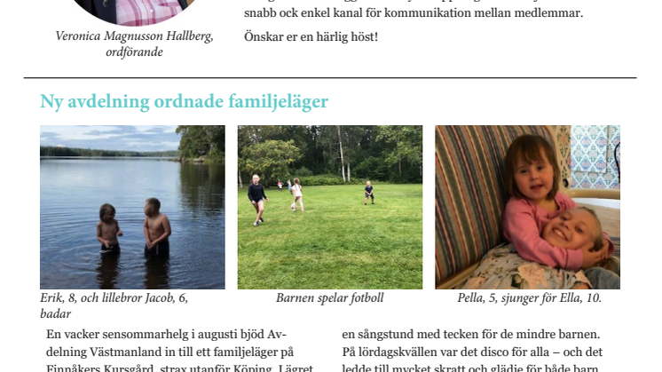Medlemsbrev Nr 2 - sept 2019
