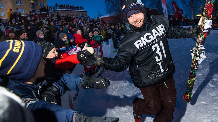 Folkfest på Luleå Big Air 2018.