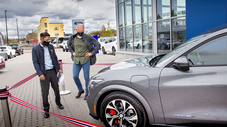 Einar Flåte, Norges første Mustang Mach-E eier, 2021