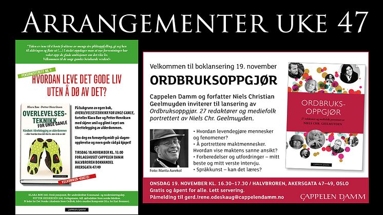 Velkommen til Cappelen Damm, 47!