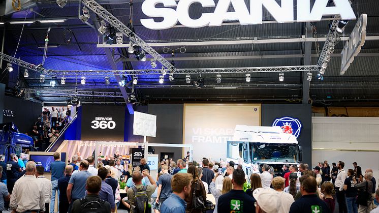 Monter för Scania Sverige på Elmia Lastbil 2022