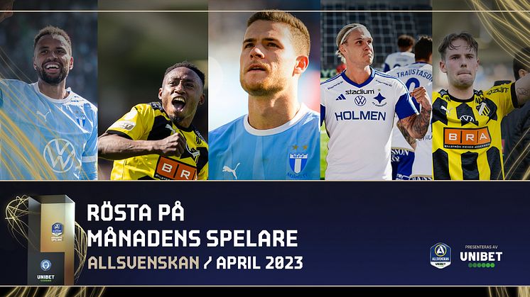 De kan bli månadens spelare i Allsvenskan och Superettan