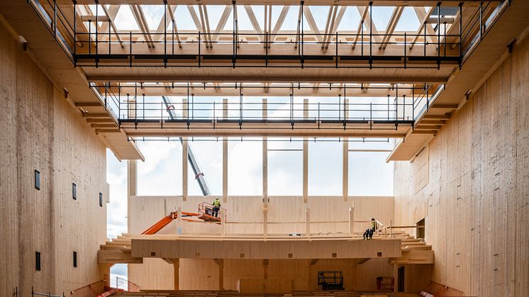 Kulturhuset Sara i Skellefteå är ett av världens högsta trähus Foto: Jonas Westling för Martinsons