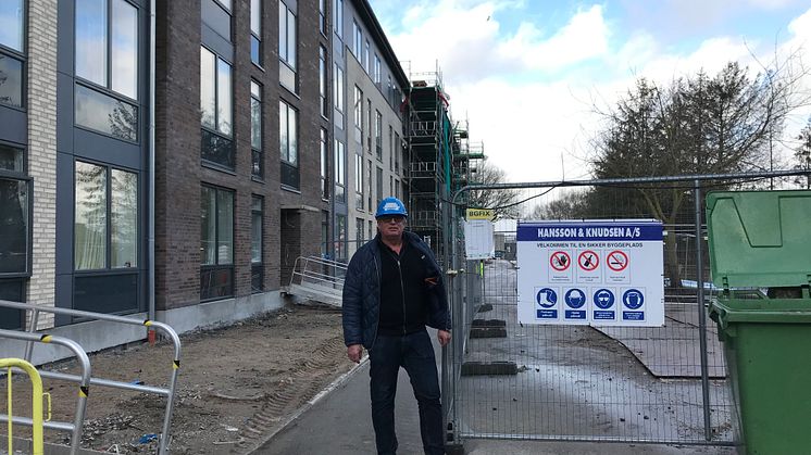 Projektleder Klaus Wedel Berthelsen fra Hansson & Knudsen har et tæt samarbejde med Bygma Odense