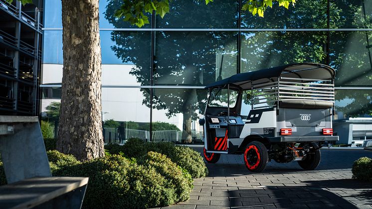 Audi rickshaw med second-life elbilsbatterier