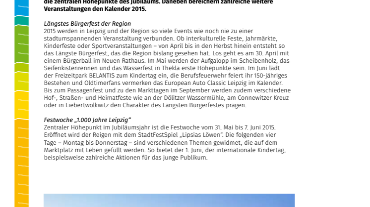 1000 Jahre Leipzig - Programmhighlights