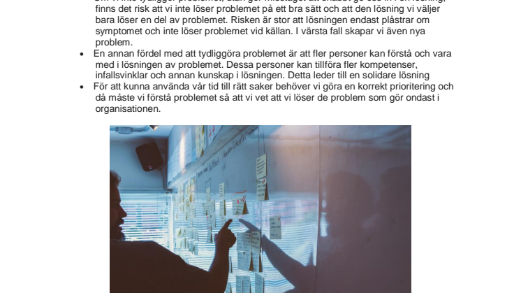 Fatta först, lös se'n!