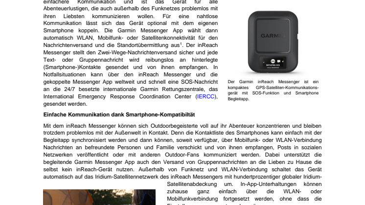 Garmin PM inReach Messenger