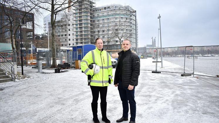 Sara Ström, HSE-specialist & Oscar Sernstad, chef för HSE-sektionen, Sigma Industry Smart