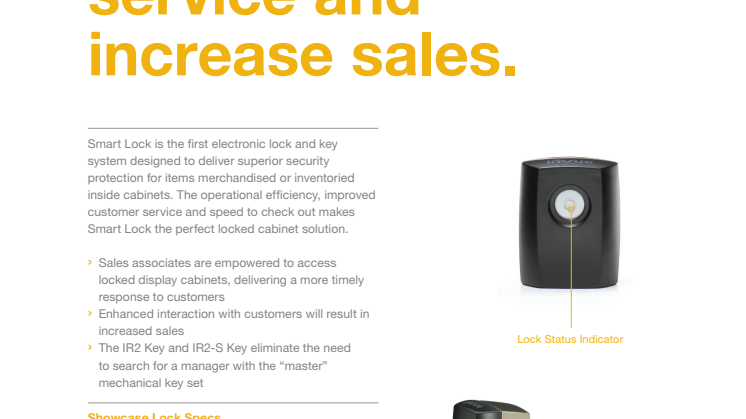 Varularm från Gate Security - InVue, Smart Lock - Showcase Lock
