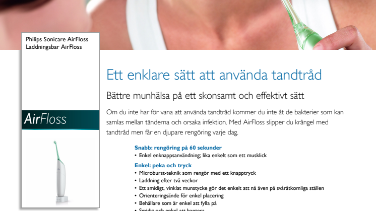 Philips AirFloss Produktinformation
