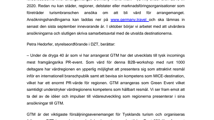 ​DZT vidareutvecklar framgångsrikt GTM-koncept
