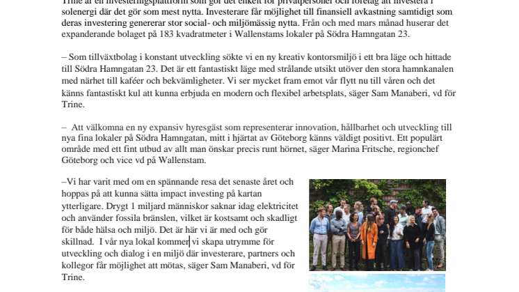 Solskenshistorien Trine väljer Wallenstam som hyresvärd