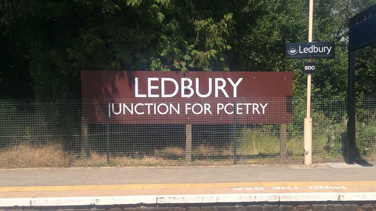 Ledbury station renamed for annual poetry festival