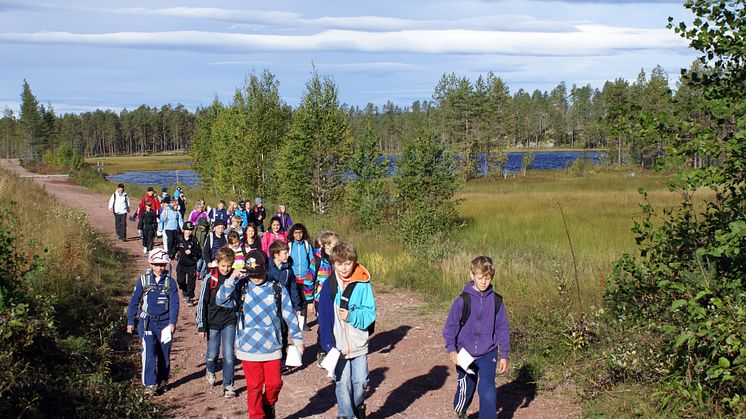 Fjärdeklassare fick uppleva VasaloppsArenan