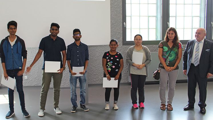 Erfolgreicher Abschluss des Vorbereitungskurses 2016/2017 der TH Wildau für zukünftige internationale Studierende
