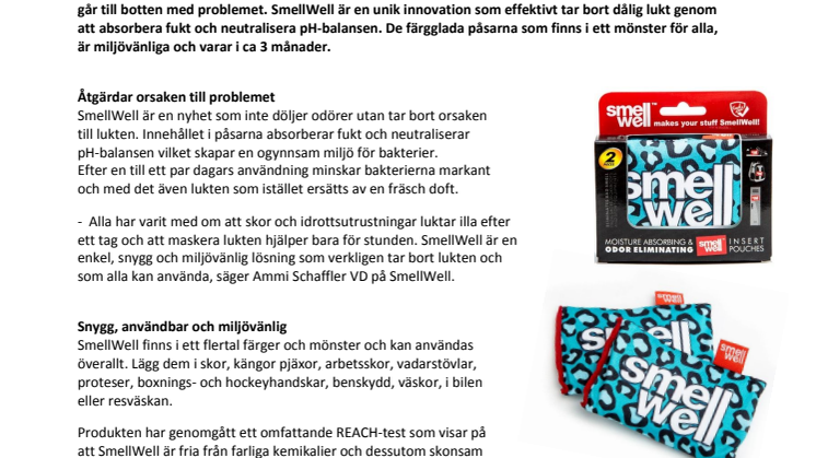 Aldrig mer pinsamma illaluktande skor eller idrottsutrustningar!