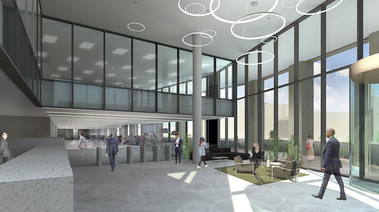 Building reception area Unity Square