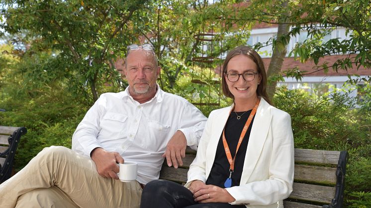 Torsten Helander och Matilda Suneson är båda planarkitekter i Eslövs kommun.