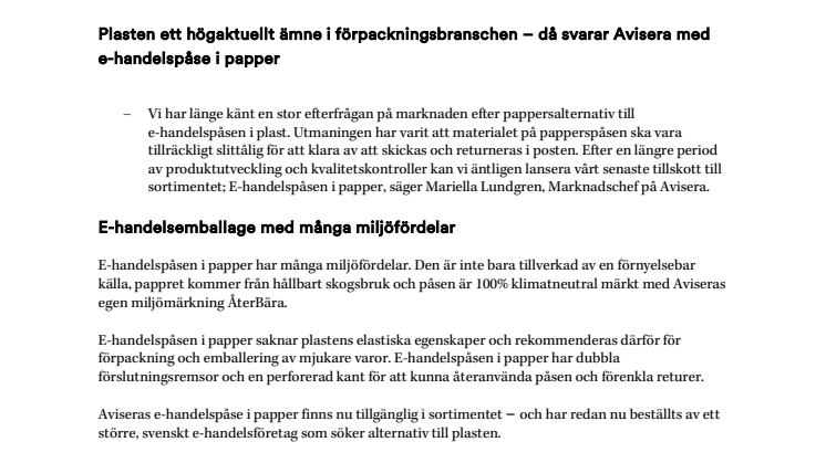Här är produkten som ska ersätta plasten i e-handeln