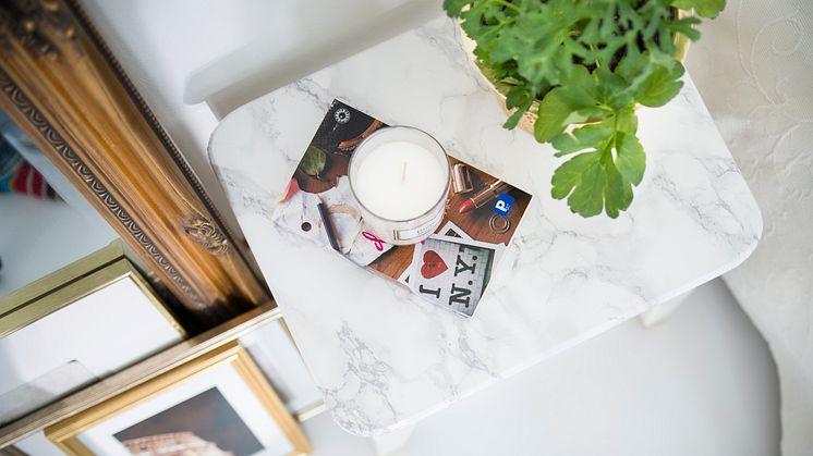 DIY, Skapa en snygg marmoreffekt på en pall 