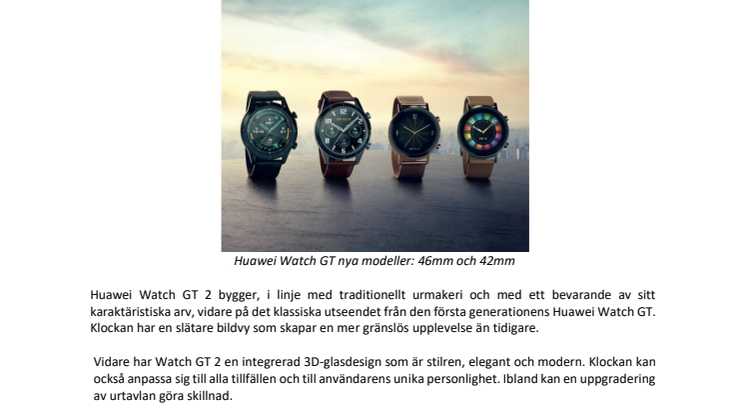 Anpassa urtavlan på din Watch GT 2