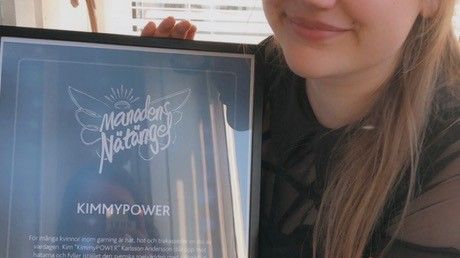 KimmyPOWER är Månadens Nätängel april
