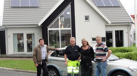 Provkör elbil på Husknuten
