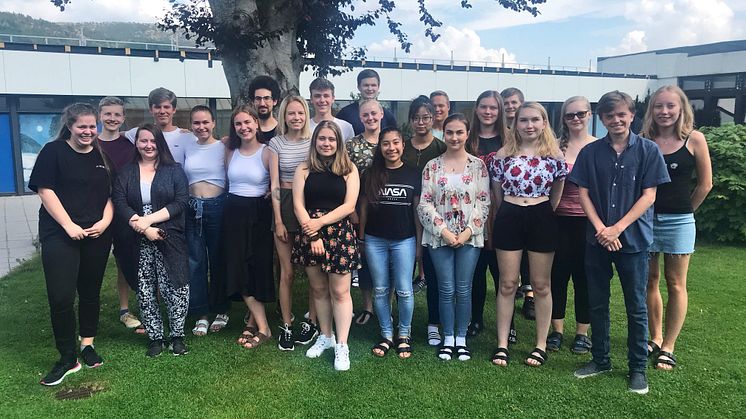 23 musikanter født i 2000 deltar på sommerkurs i regi av NMF Rogaland for siste gang. Foto: Karina Vigdel