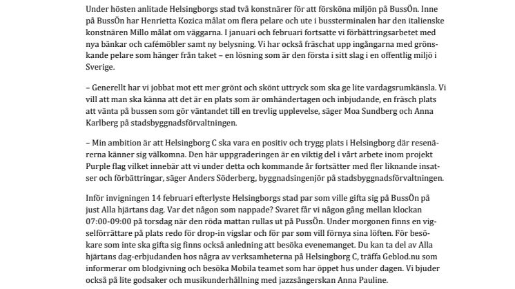BussÖn blir PussÖn på Alla hjärtans dag