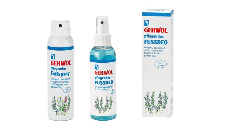 GEHWOL pflegendes Fußdeo und Fußspray: Frischekick auf Knopfdruck