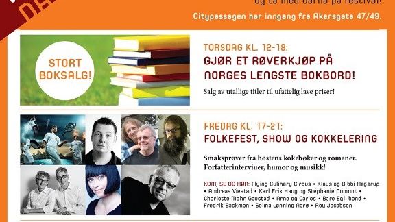 Velkommen til bokfest i citypassagen