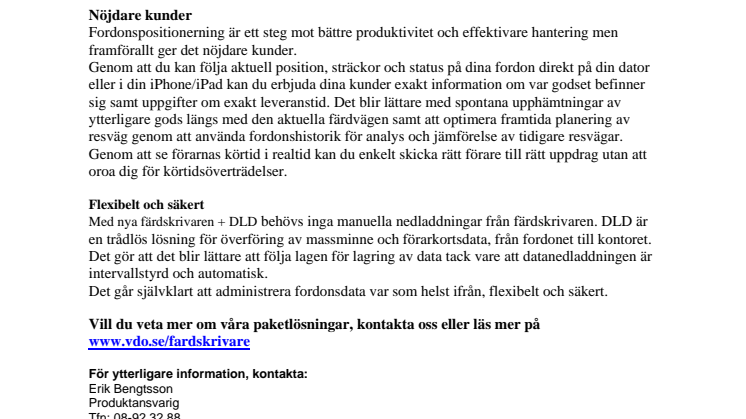 Fordonspositionering - full koll direkt i din dator eller i iPhone/iPad 