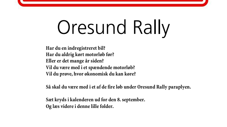 Oresund Rally 2012
