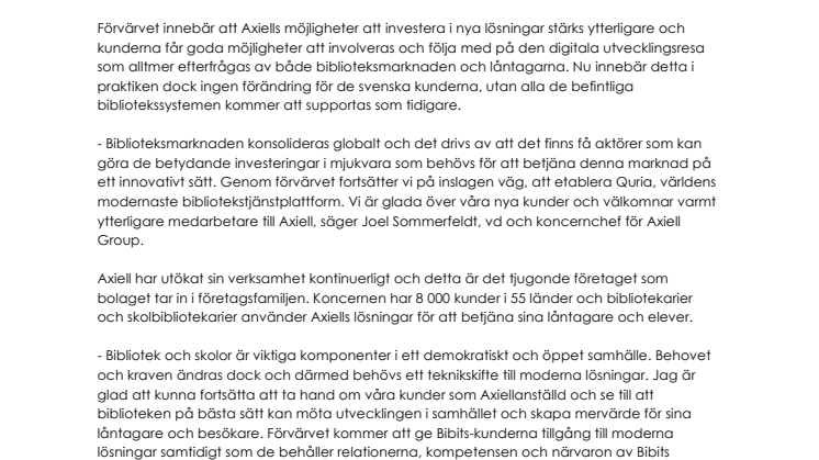 Axiell förvärvar norskt bolag